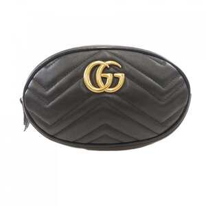 GUCCI Black GG Marmont Fanny Pack
